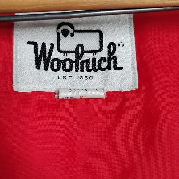 Woolrich Vintage Made in USA Blue Parka Jacket Winter Coat Mens Size XL Long